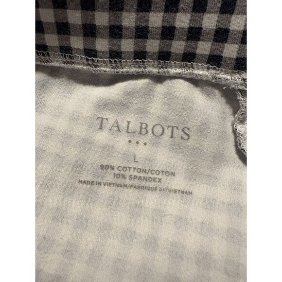 TALBOTS Chatham Ankle Pants Sunrise Gingham Plaid Skinny Pull On Size Large - Picture 6 of 9